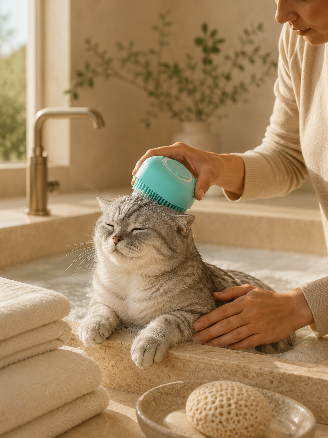 MEAWCO Bath Massage Brush