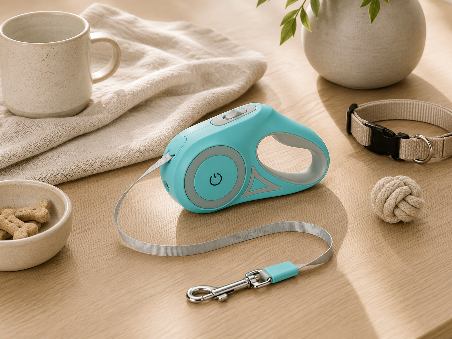 MEAWCO Glow Retractable Leash
